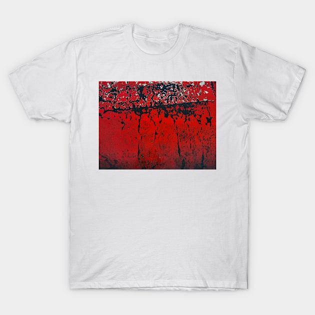 WATCHING RED PAINT DIE T-Shirt by mister-john